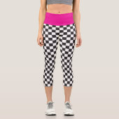Capri à damiers Leggings Spandex (Recto)