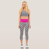 Capri à damiers Leggings Spandex (Recto)