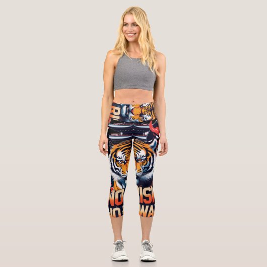 Capri Aucun risque Pas de récompense - leggings de tigre (Recto)