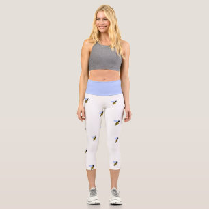 Capri Bee Vibes – Leggings de yoga minimalistes mignons