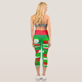 Capri Biélorussie Couleurs Drapeaux Leggings Stylisés (Verso)