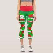 Capri Biélorussie Couleurs Drapeaux Leggings Stylisés (Recto)