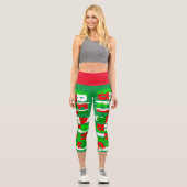 Capri Biélorussie Couleurs Drapeaux Leggings Stylisés (Recto)