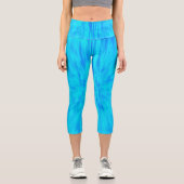 Capri Bleu Optique Punch, Dames Leggings (Recto)