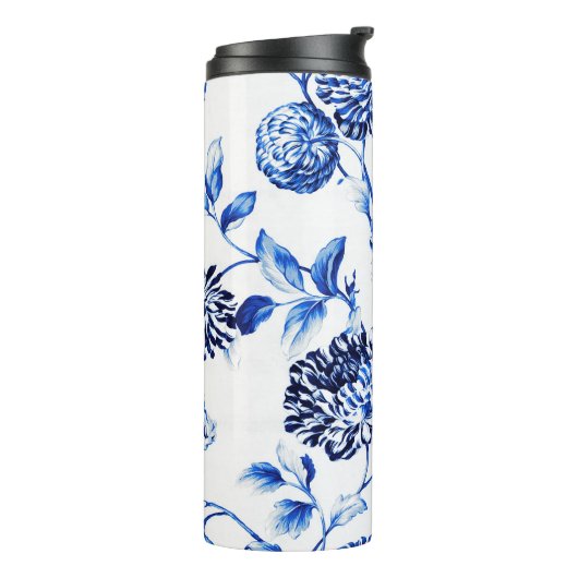 Capri Blue Botanical Floral Toile No.2 Thermosbeker (Gedraaid links)