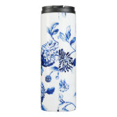 Capri Blue Botanical Floral Toile No.2 Thermosbeker (Achterkant)