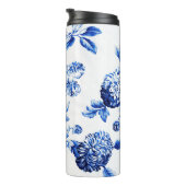 Capri Blue Botanical Floral Toile No.2 Thermosbeker (Geroteerd rechts)