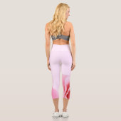 Capri Cancer du sein Ruban et Leggings rose (Verso)