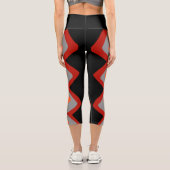 Capri Capris leggings avec motif de zigzag (Verso)