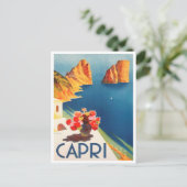 Capri, carte postale Vintage voyage italie (Debout devant)