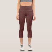 Capri Cherry Mahogany Élégant et élégant Bliss Leggings (Recto)