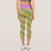 Capri Cute Citrus Purple Capris Leggings (Verso)