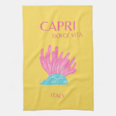 Capri Dolce Vita, Reiskunst, Geel Theedoek (Verticaal)