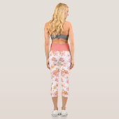 Capri Elegant Botanical Print Leggings (Verso)