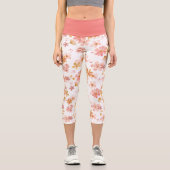 Capri Elegant Botanical Print Leggings (Recto)