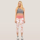 Capri Elegant Botanical Print Leggings (Recto)