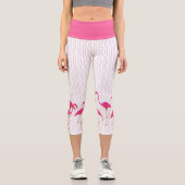 Capri Flamant rose rose Capris Leggings (Recto)