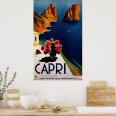  Capri French Travel Poster (Keuken)