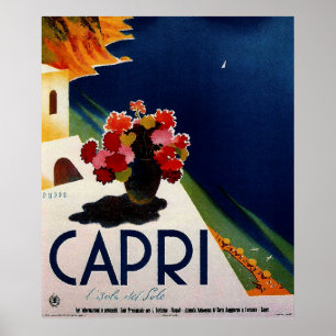 Capri French Travel Poster