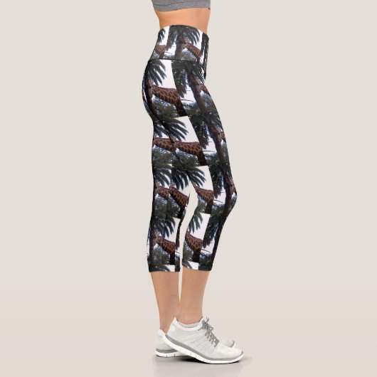 Capri Guichet de girafe, Leggings Capris Haut Taille (Droite)