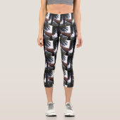 Capri Guichet de girafe, Leggings Capris Haut Taille (Recto)