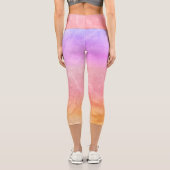 Capri Habilement coloré aquarelle Leggings (Verso)