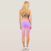 Capri Habilement coloré aquarelle Leggings (Verso)