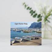 Capri Harbour Italië Briefkaart (Staand voorkant)