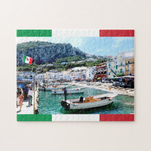 Capri Island Marina Grande, haven van Zuid-Italië Legpuzzel