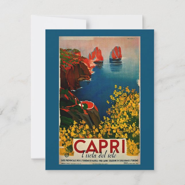  Capri Italiaans Reizen Advertentie Verf (Voorkant)