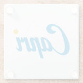 CAPRI Italië Glazen Onderzetter (Achterkant)