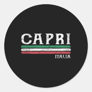 Capri Italië Italiaans Ronde Sticker