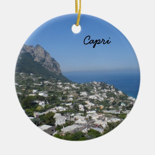 Capri, Italië Keramisch Ornament (Voorkant)