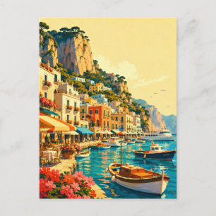 Capri Italië Marina Grande Haven Souvenir Briefkaart