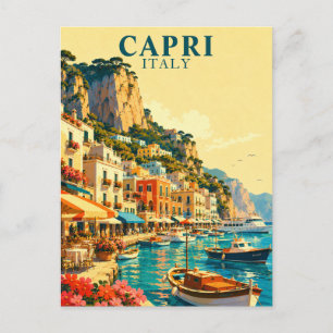 Capri Italië Marina Grande Haven Souvenir Briefkaart