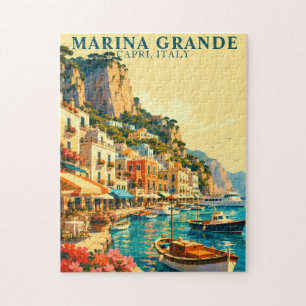 Capri Italië Marina Grande Haven Souvenir Legpuzzel