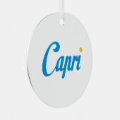 CAPRI Italië Metalen Ornament (Voorkant Rechts)