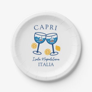 Capri Italië Partij Papieren Bordje