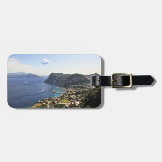 Capri, Italie, Photographie, étiquette bagage (Devant horizontal)