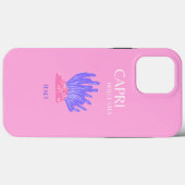 Capri, Italië, Preppy, Roze Case-Mate iPhone Case (Achterkant (horizontaal))