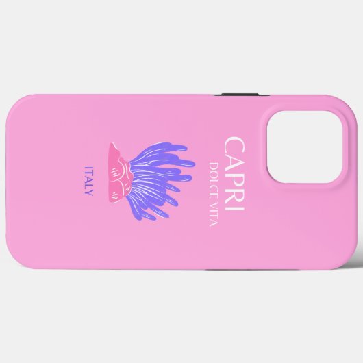 Capri, Italië, Preppy, Roze Case-Mate iPhone Case (Achterkant (horizontaal))