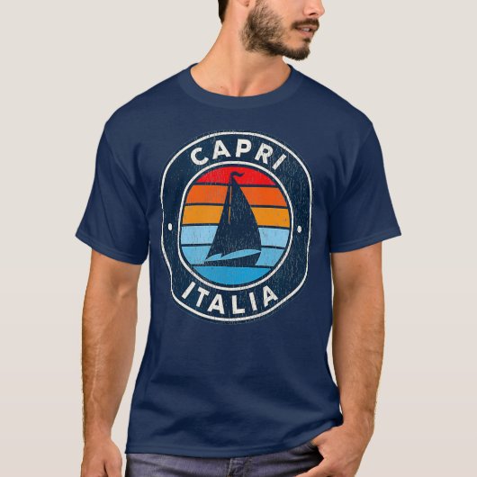 Capri Italië, reddingsboot 70 jaar T-shirt (Voorkant)