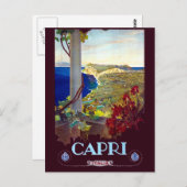 Capri Italië Reis Briefkaart (Voorkant / Achterkant)