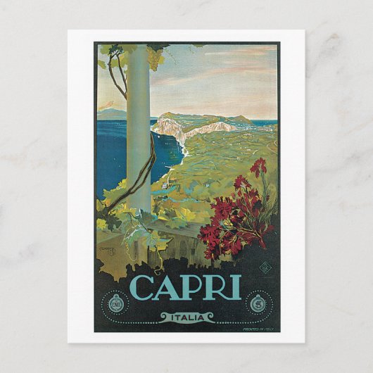  Capri Italië reisbureau Briefkaart (Voorkant)