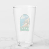 Capri Italië Reizen Kunst Vintage Glas (Achterkant)