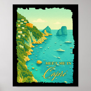 Capri Italië Reizen Trip Ontmoet Me In Capri Aande Poster