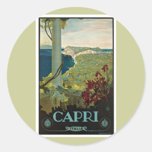 Capri Italië  Ronde Sticker
