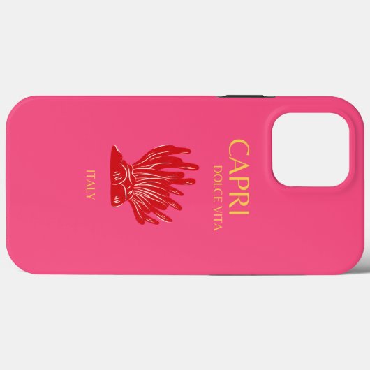 Capri, Italië, roze Case-Mate iPhone Case (Achterkant (horizontaal))