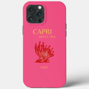 Capri, Italië, roze iPhone 13 Pro Max Hoesje