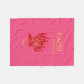 Capri, Italië, roze Fleece Deken (Voorkant (Horizontaal))